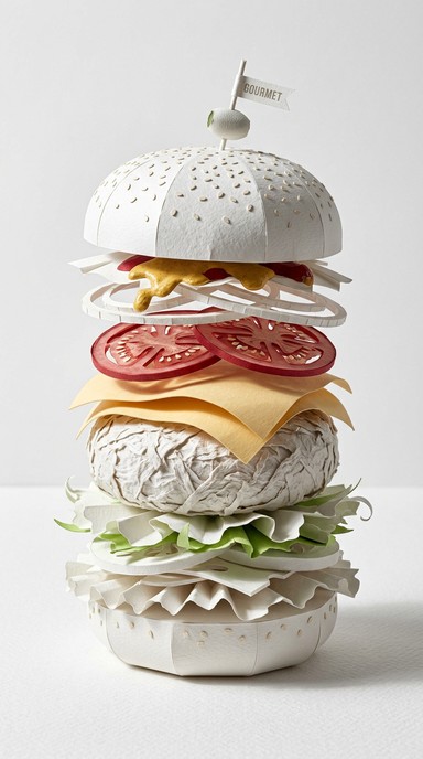 Free Paper Burger Sculpture Image - Paper, Sculpture, Burger | Download ...