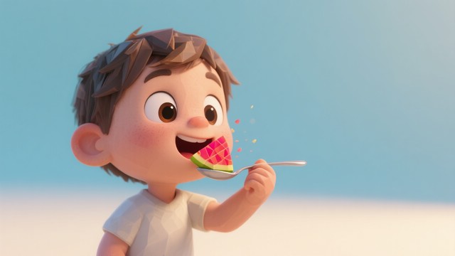 Tasing Animation Free Joyful Tasting Moment Image | Download at StockCake