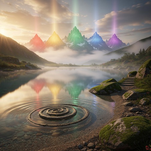 Free Rainbow Mountain Sanctuary Image - Mountains, Rainbow, Landscape ...