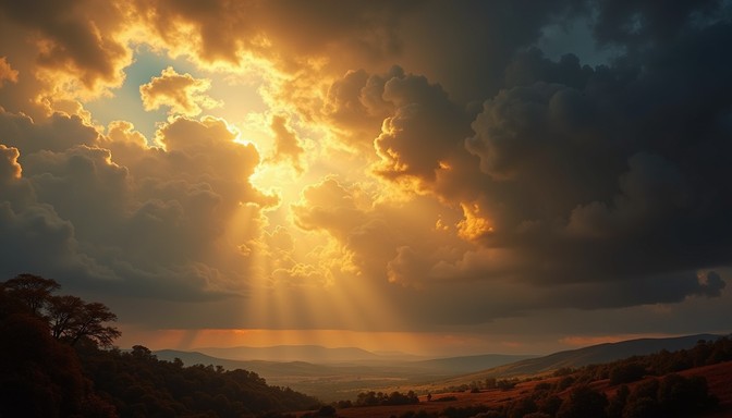 Free Divine Light Breaking Image - Sunbeams, Crepuscular, Rays ...