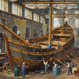 Free Traditional Ship Restoration Image - Shipyard, Maritime, Craftsmen ...
