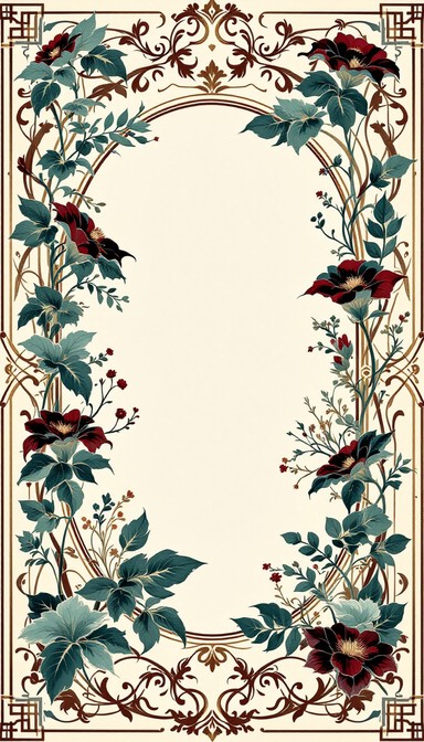 Free Elegant Botanical Border Image - Botanical, Vintage, Border ...