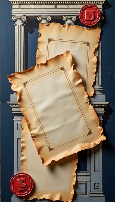 Free Official Document Tapestry Image - Bureaucratic, Parchment ...