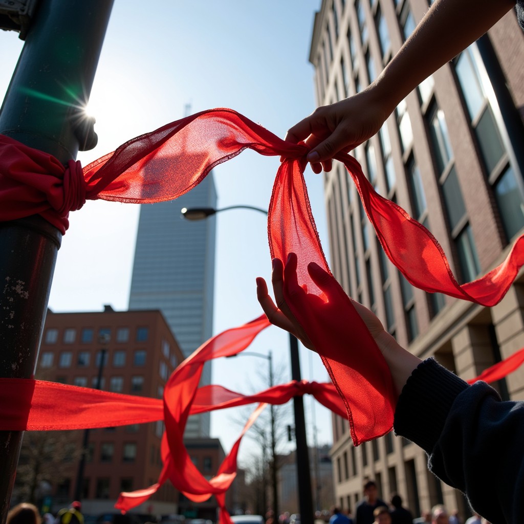 Free Flowing Red Ribbons Image - Ribbons, Red, Urban | Download at ...