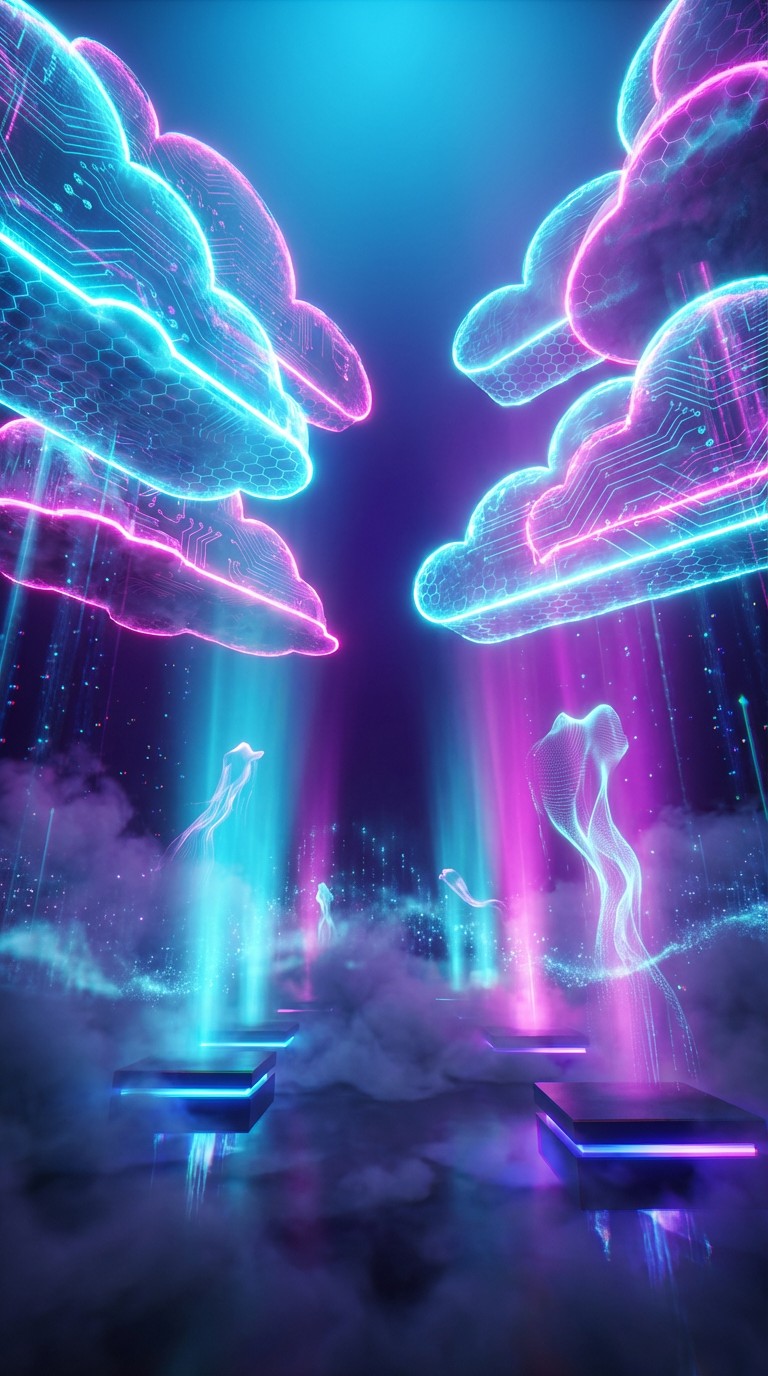 Free Digital Sky Dreams Image - Neon, Cyberpunk, Futuristic | Download ...