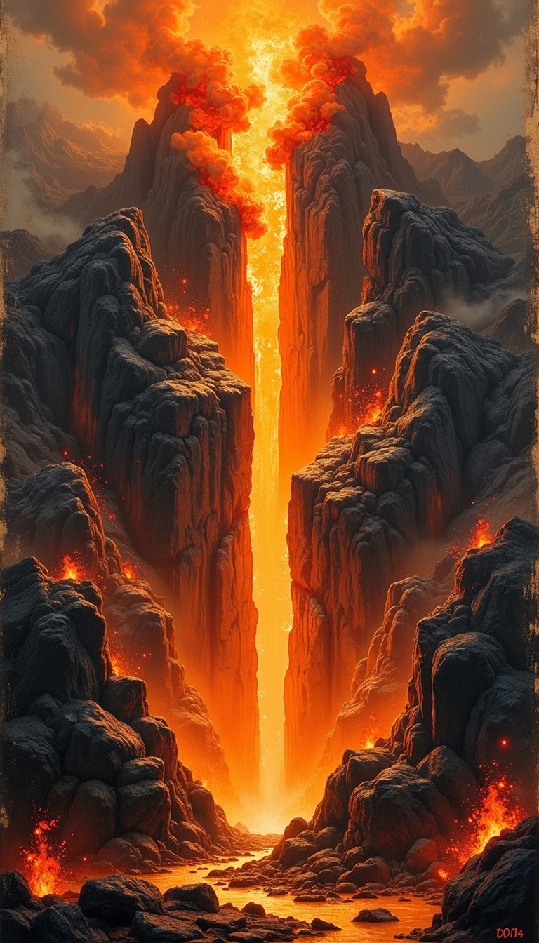 Free Molten Mountain Rift Image - Volcanic, Lava, Fissure | Download at ...