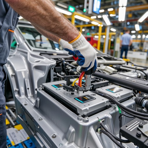 Ev Component Manufacturing Free Building Electric Vehicles Image - Manufacturing, Factory, Worker ...