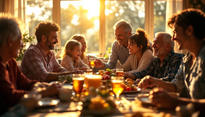 Free Golden hour gathering Image - Family, Generations, Reunion ...