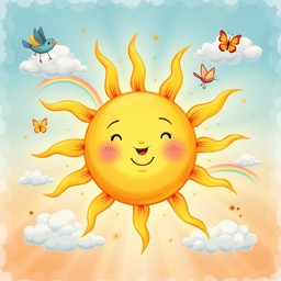 Free Radiant Happy Sun Image - Sun, Sunshine, Happy | Download at StockCake