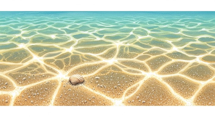 A Solitaire Shell Free Underwater Light Dance Image - Watercolor, Underwater, Seabed ...
