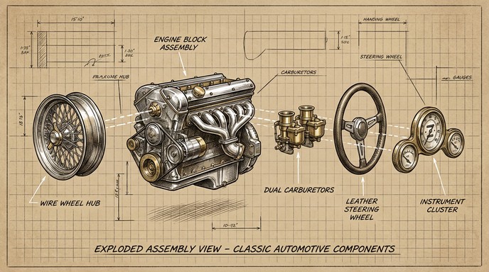 Free Vintage Automotive Parts Image - Vintage, Automotive, Engine ...