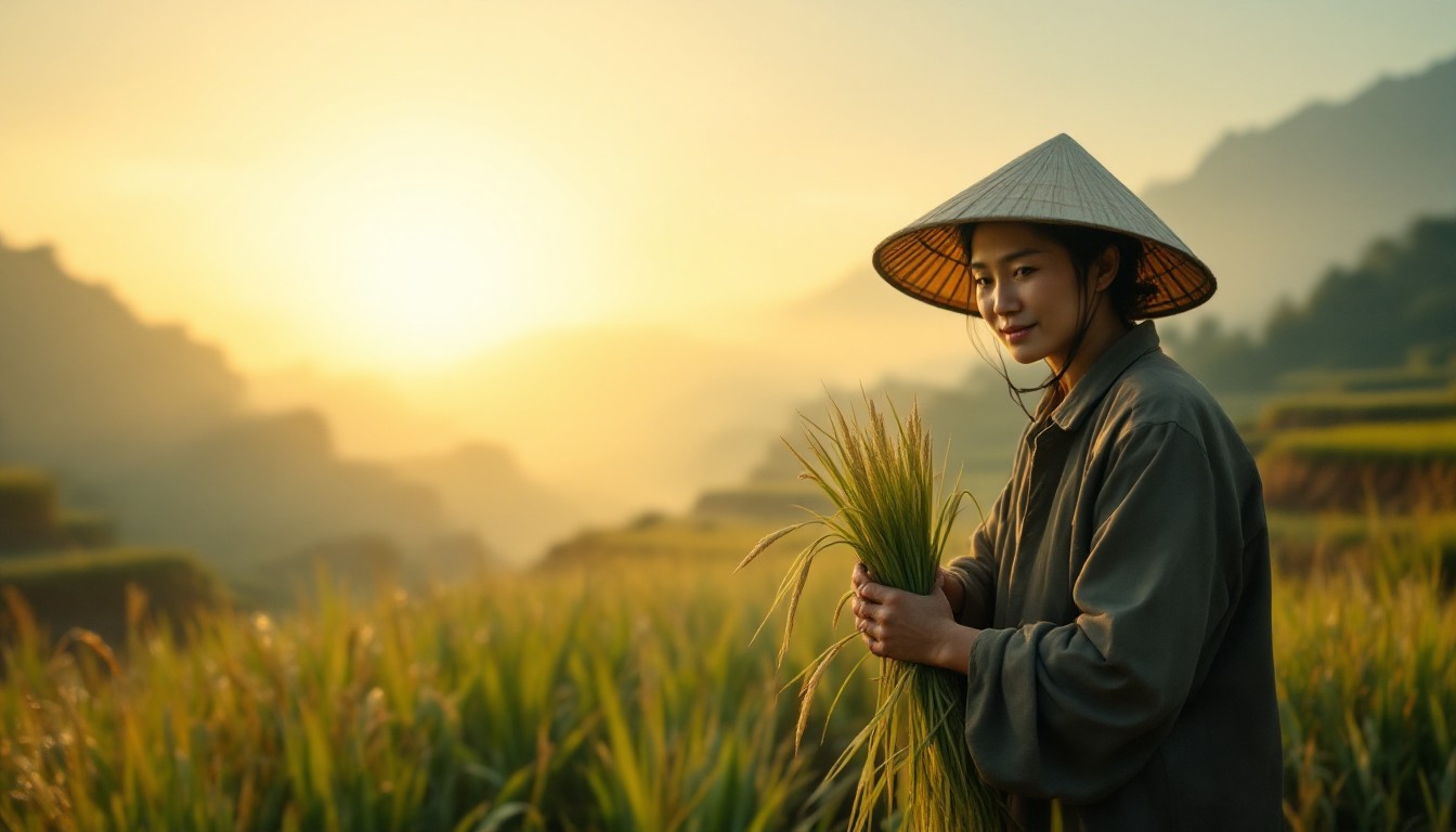 Free Dawn Rice Harvest Image - Sunrise, Rice, Farming | Download at ...