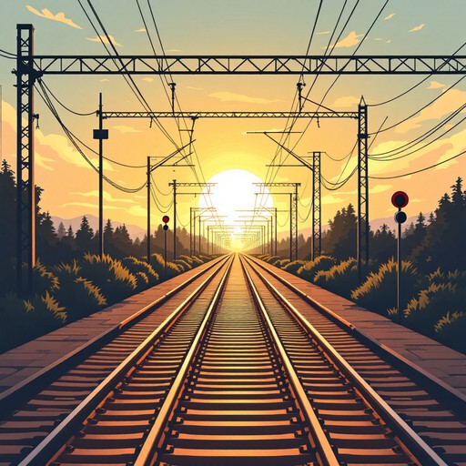 Sunset On The Rails Free Rails To Sunset Photo - Railway, Sunset, Tracks | Download at ...