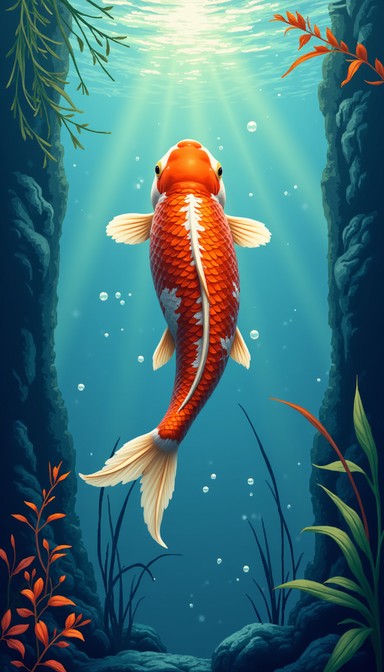 Fish Are Rising Free Vibrant Koi Rising Image - Koi, Fish, Underwater | Download at ...
