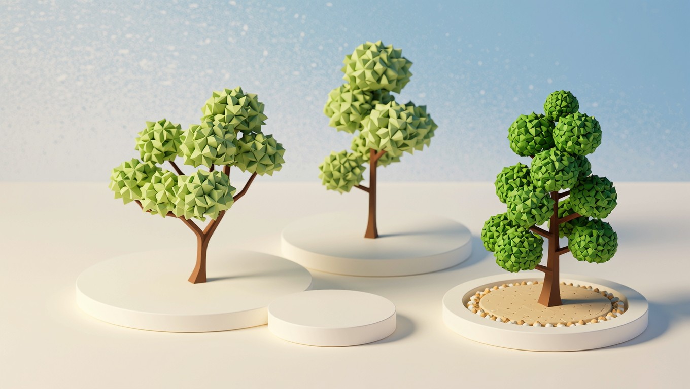 Free Minimal Geometric Trees Image - 3d, Tree, Minimal | Download at ...
