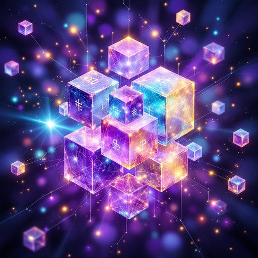 Crystal Network Patterns Free Cosmic Crystal Network Photo - Geometric, Blocks, Cubes | Download ...