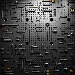 Standard Tools Grid Free Industrial Tool Grid Image - Industrial, Metallic, Pegboard ...