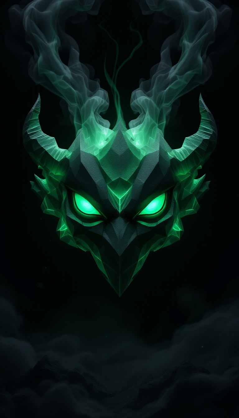 Free Demonic Green Gaze Image - Demon, Geometric, Minimal | Download at ...