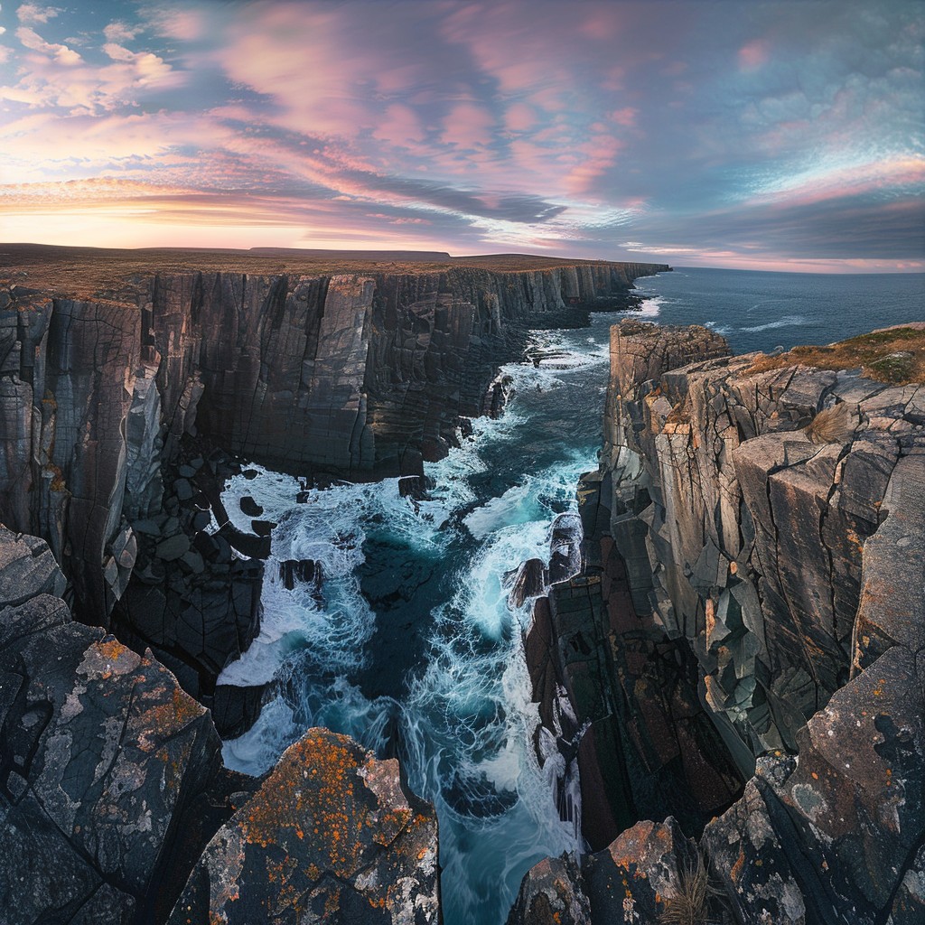 Free Majestic Coastal Cliffs Image - Sunset, Ocean, Cliffs | Download ...
