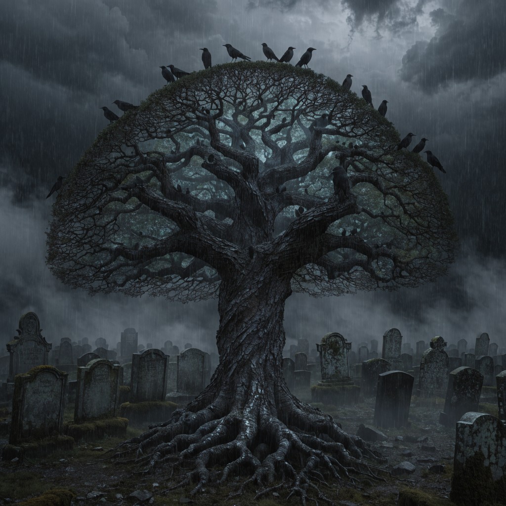Ghostly Tree Free Ghostly Graveyard Tree Image - Gothic, Graveyard, Cemetery ...