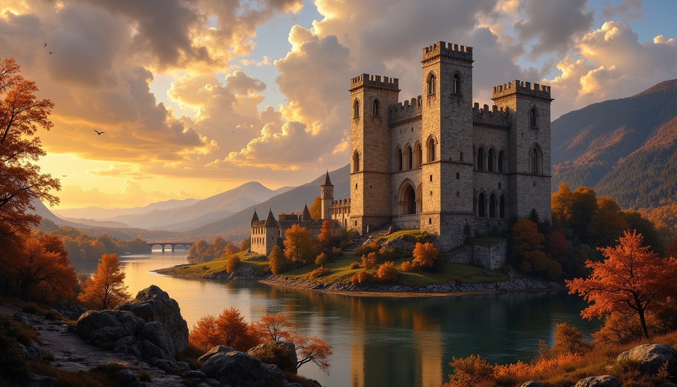 Free Castle at Sunset Image - Castle, Medieval, Sunset | Download at ...