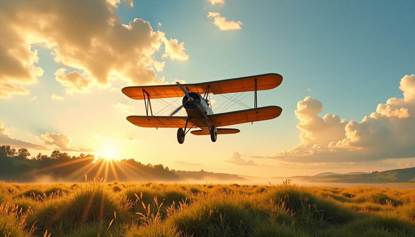 Free Sunset biplane adventure Image - Biplane, Sunset, Aviation ...