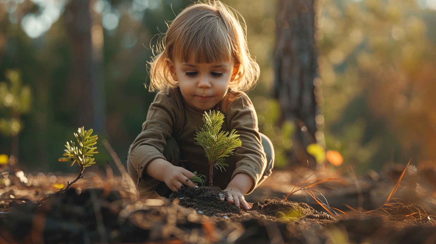 Download Child plants tree Image - Child, Nature, Planting | StockCake