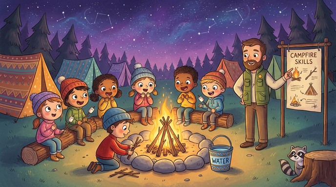 Free Campfire Learning Night Image - Campfire, Children, Camping ...