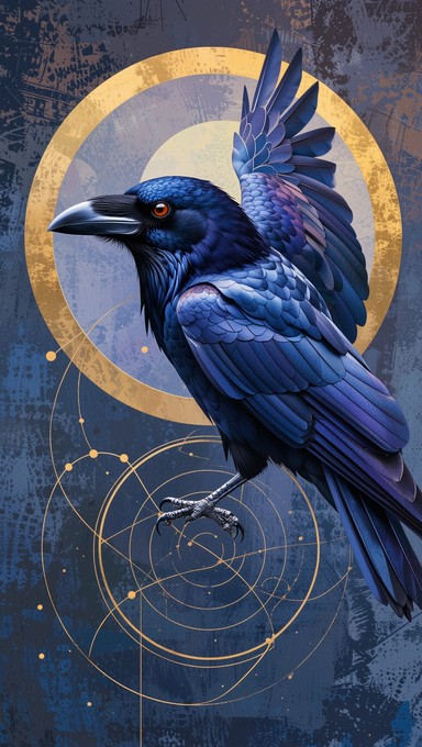 Free Mystical Blue Raven Image - Crow, Raven, Bird | Download at StockCake
