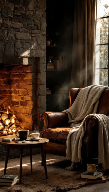 Fireside Rocking Chair Reading Free Cozy Fireside Reading Image | Download at StockCake