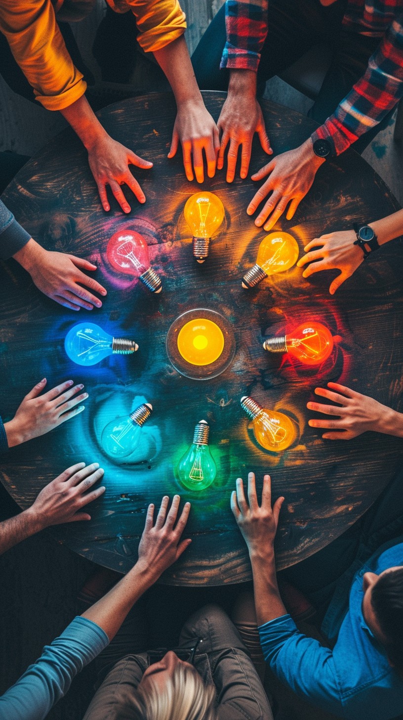 Teamwork Creatively Free Colorful Teamwork Exercise Image - Teamwork, Collaboration ...