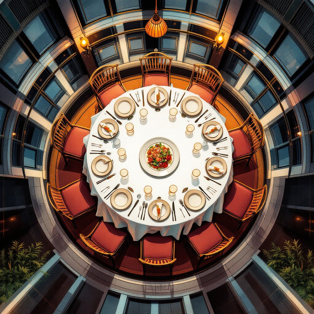 Free Elegant Circular Dining Image - Dining, Geometric, Circular ...