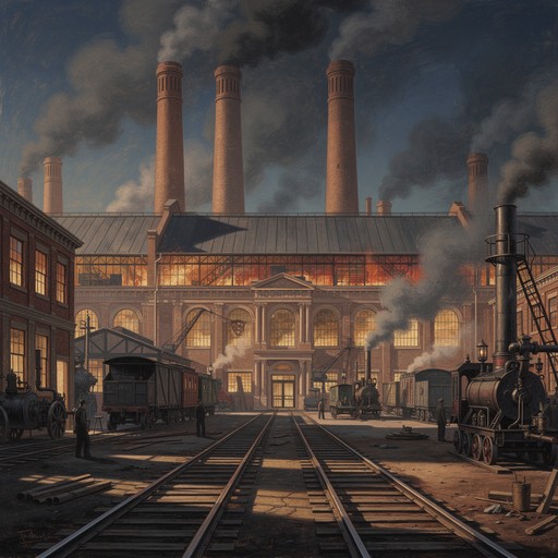 Free Historic Factory Sunset Image - Industrial, Factory, Illustration ...