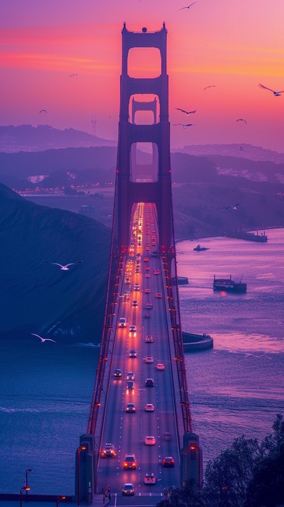 Free Sunset Bridge View Image - Sunset, Bridge, Sky | Download at StockCake
