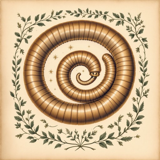 Download Vintage Earthworm Illustration Image - Earthworm, Scientific ...