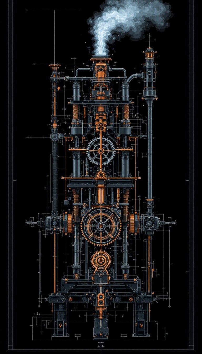 Free Steam Engine Blueprint Image - Steam, Engine, Blueprint | Download ...