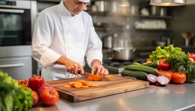 Vegetable Chef Rolesrom Free Chef Slicing Vegetables Image - Chef, Cooking, Vegetables ...