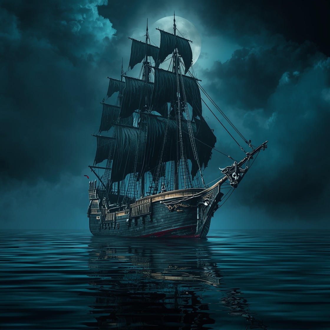 Free Gothic Ghost Ship Image - Haunted, Vessel, Sailing | Download at ...