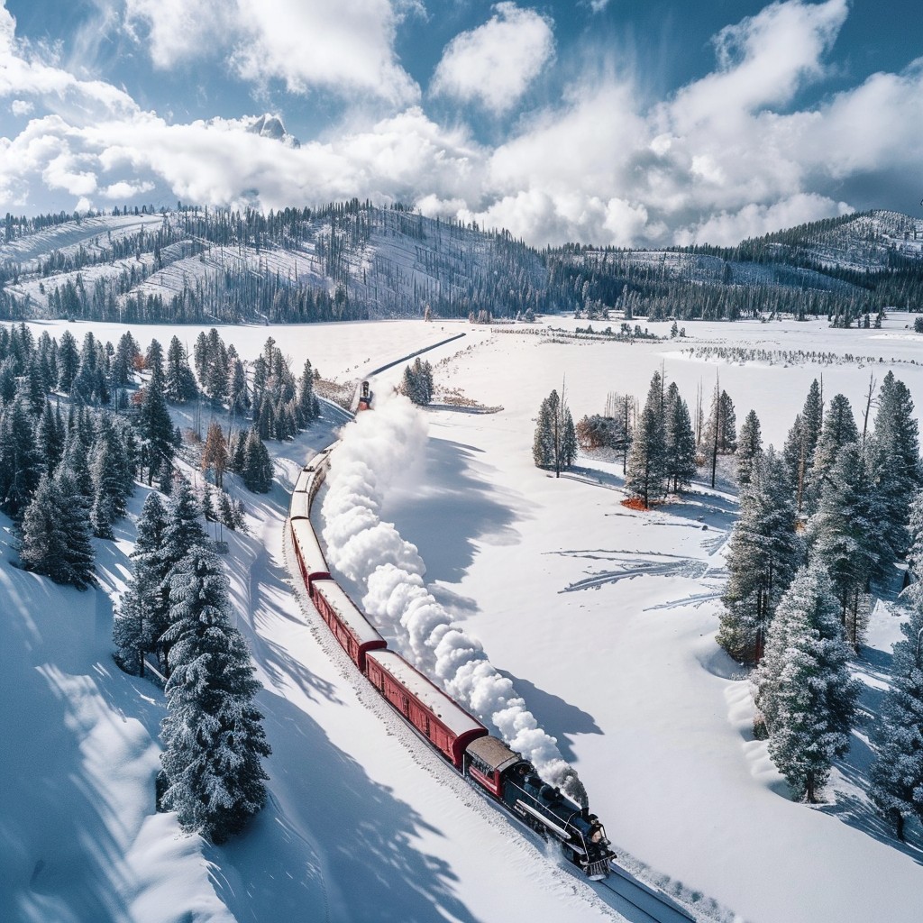 Free Winter Train Journey Image - Winter, Train, Snow | Download at ...