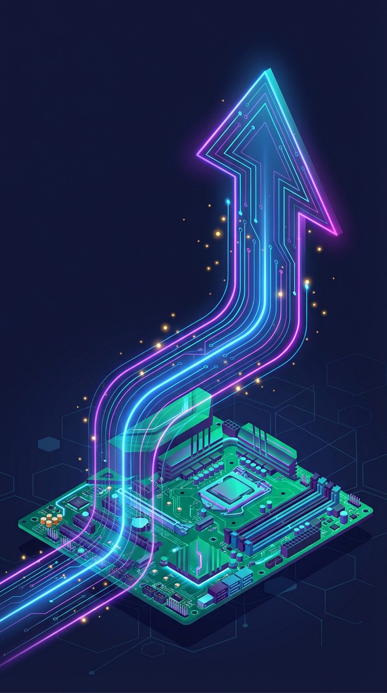 Download Technology Rises Upward Image - Technology, Motherboard ...