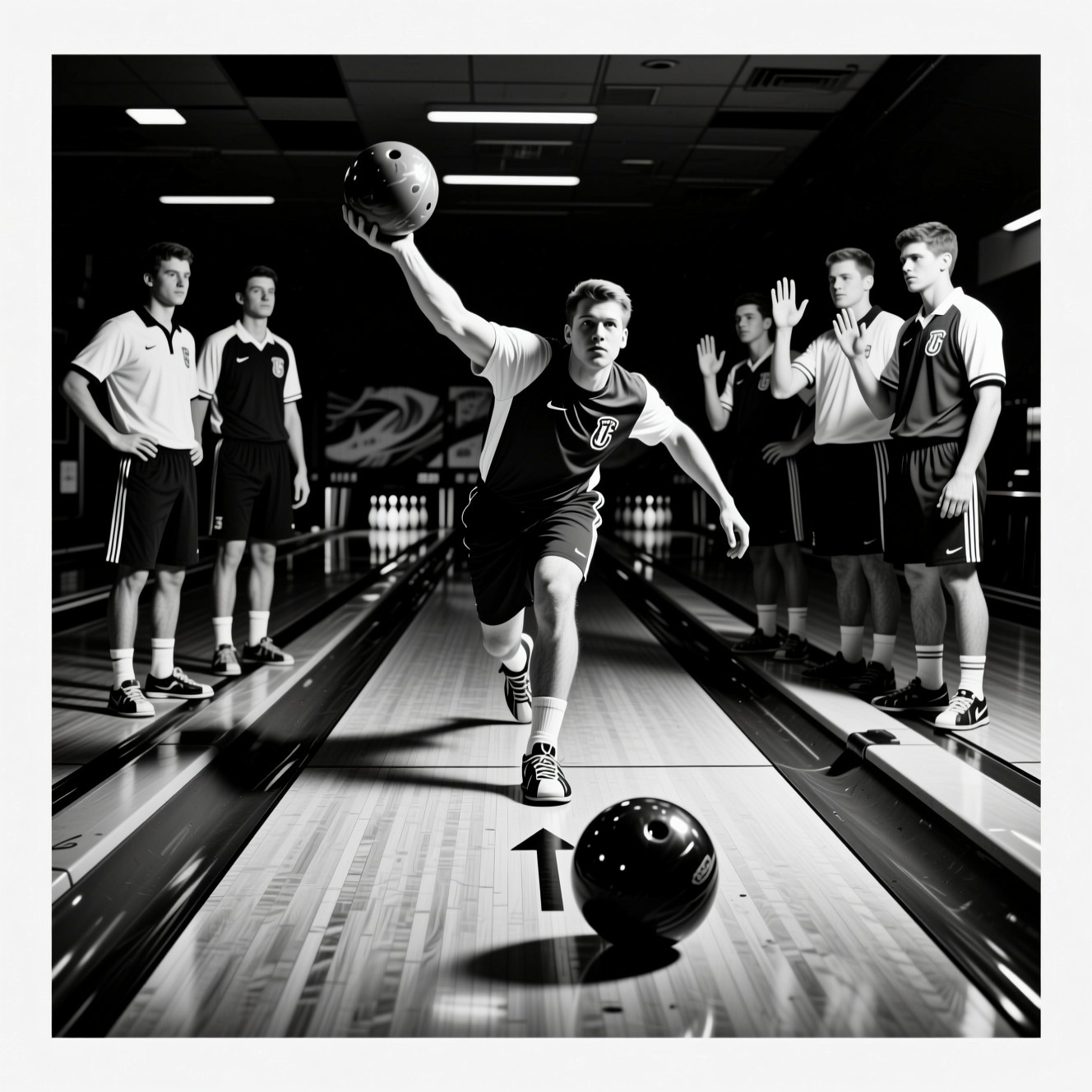 Free Strike in Motion Photo - Bowling, Strike, Monochrome | Download at ...