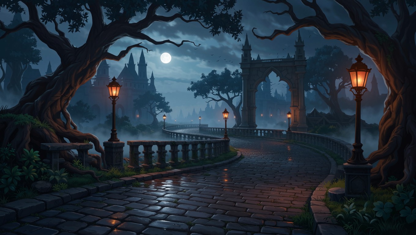 Free Haunted Gothic Path Image - Gothic, Cobblestone, Path | Download ...