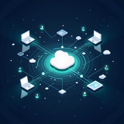 Free Cloud Data Orbit Image - Cloud, Data, Isometric | Download at ...