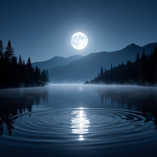 Moonlight Catching Free Moonlit Mountain Lake Image - Moonlight, Lake, Reflection ...