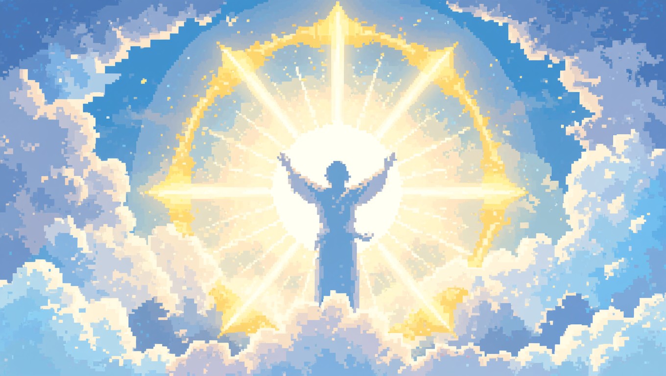 Free Divine Pixel Ascension Image - Pixel, Retro, Spiritual | Download ...