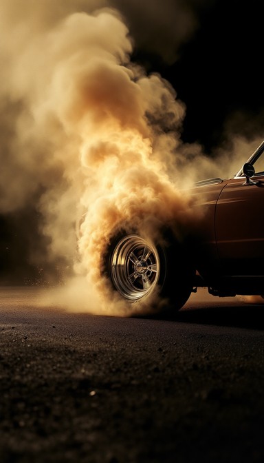 Download Smoking Racing Wheel Image - Racing, Wheel, Smoke | StockCake