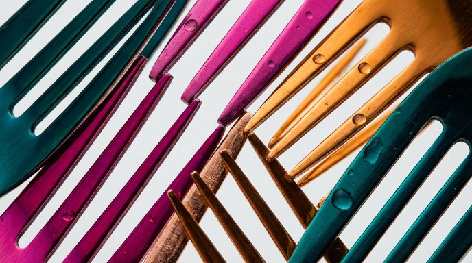 Free Colorful Forks Closeup Image - Forks, Colorful, Macro | Download ...