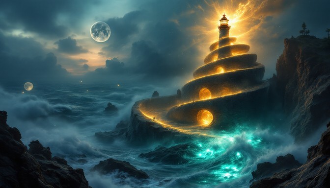 Free Spiraling Lighthouse Beacon Image | Download at StockCake