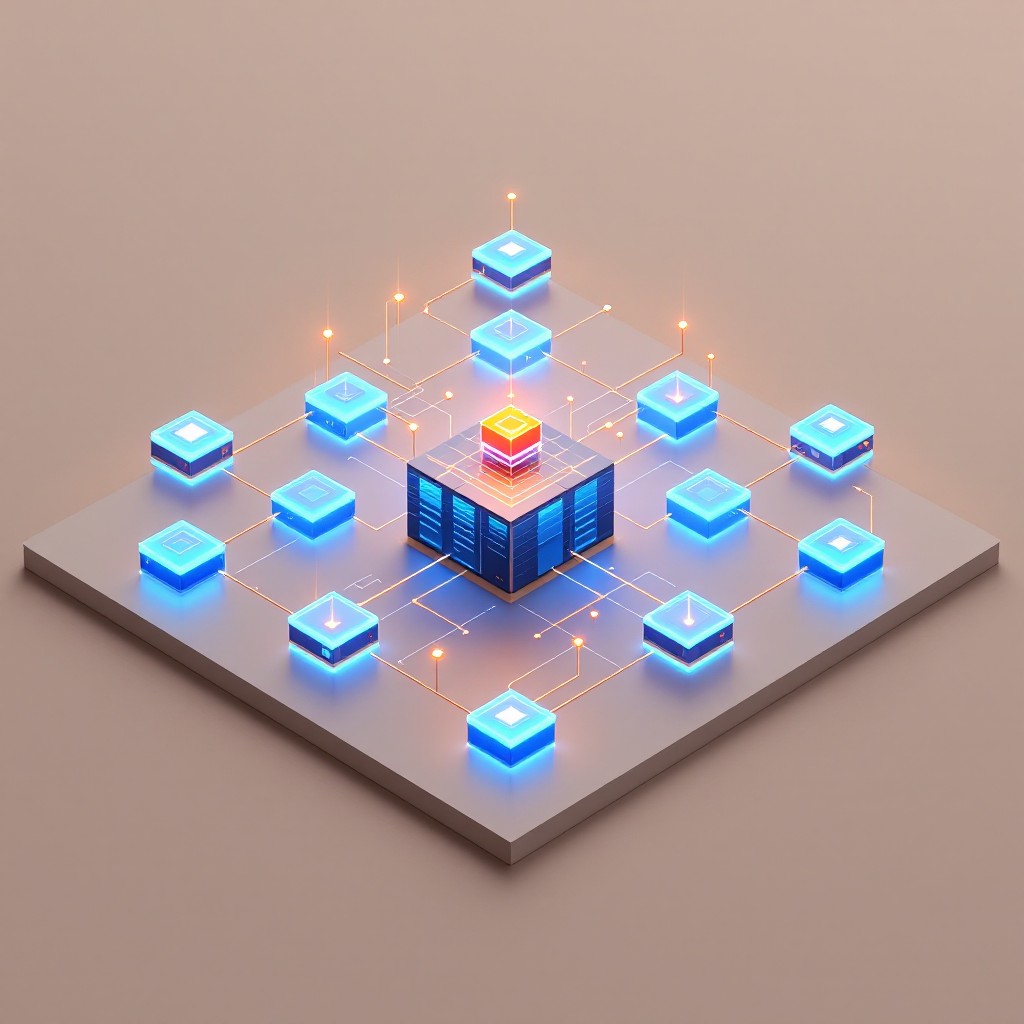 Free Data Cube Network Image - Data, Cube, 3d | Download at StockCake