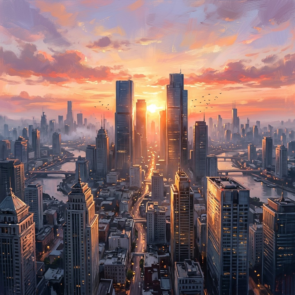 Free Golden Urban Sunrise Image - Cityscape, Sunrise, Dawn | Download ...